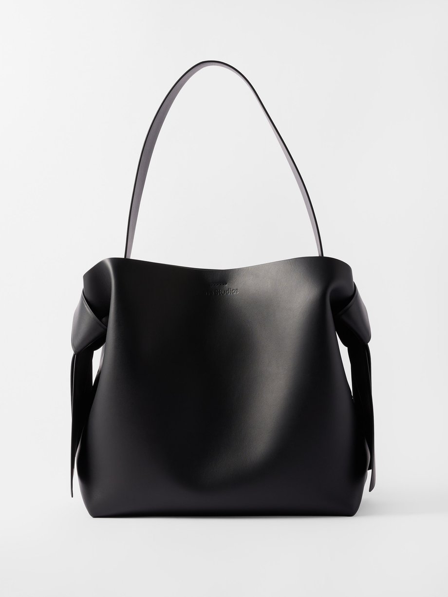 Black Musubi medium leather shoulder bag | Acne Studios | MATCHESFASHION UK