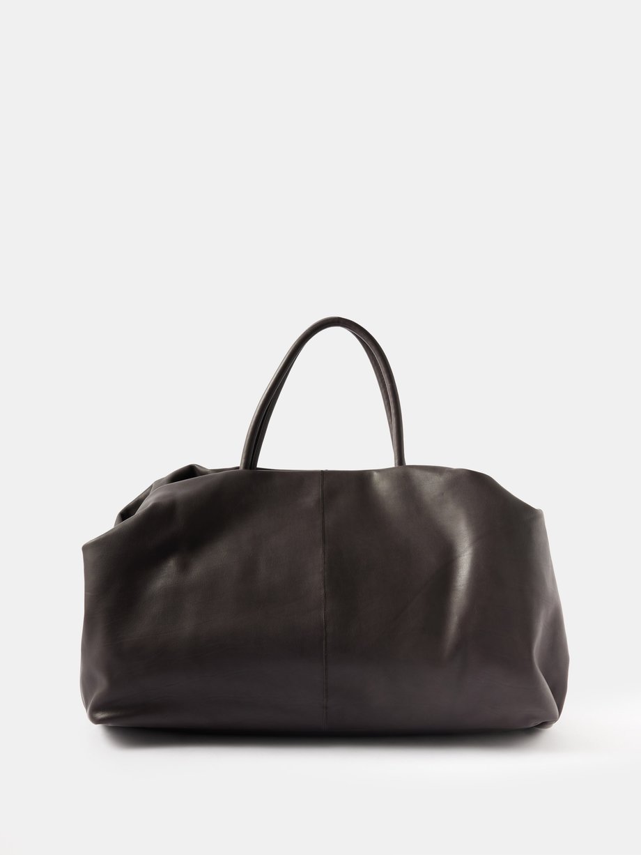 Brown Elio Bourse leather handbag | The Row | MATCHESFASHION US