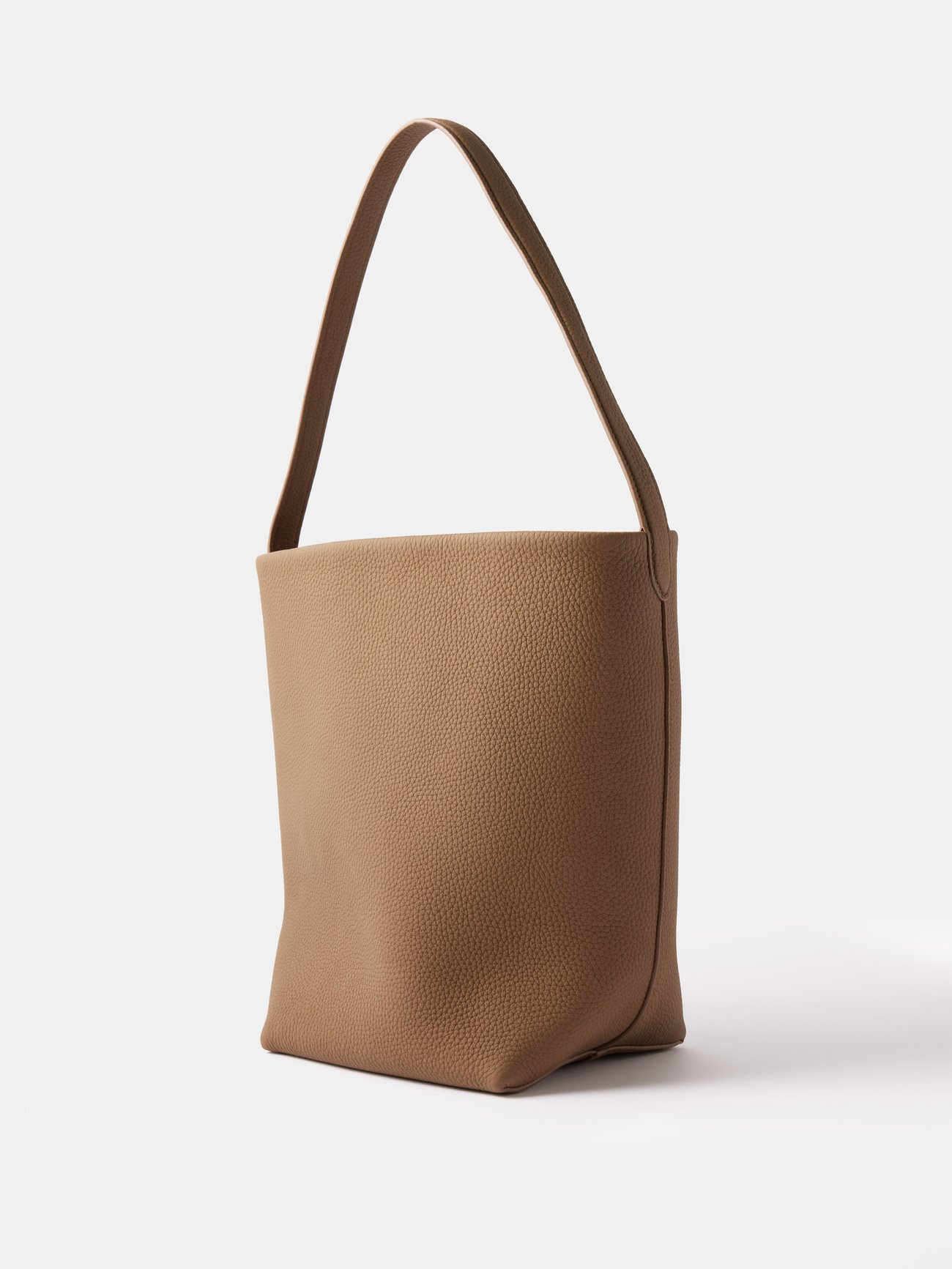 Park Three Leather Tote Bag in Brown - The Row