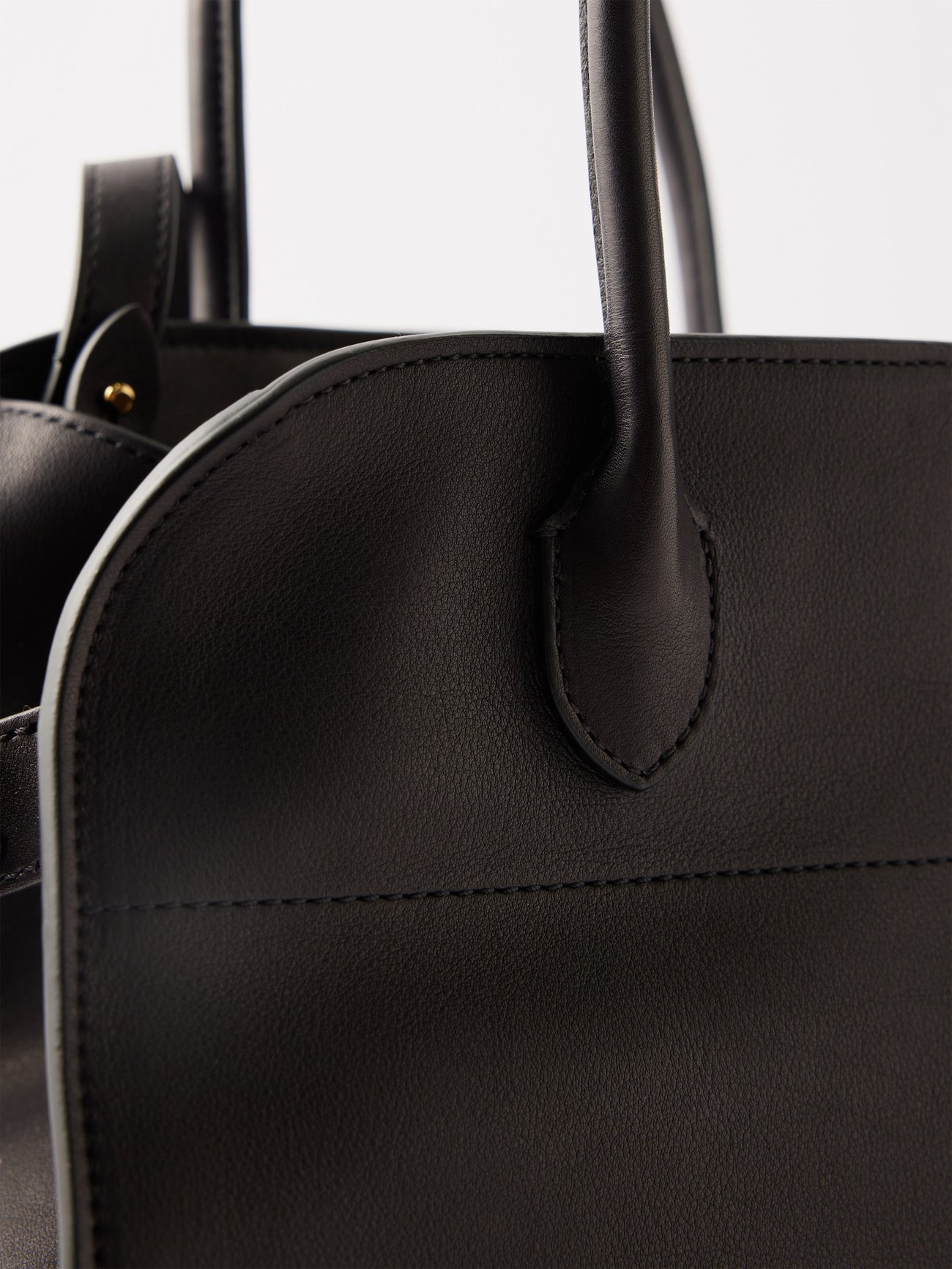 THE ROW Margaux 12 Top-Handle Bag in Leather