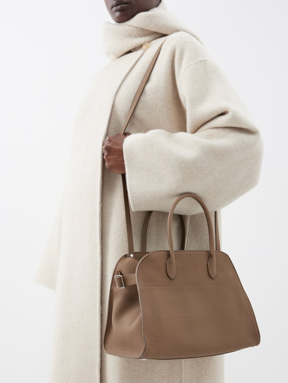 Tan Margaux 12 grained-leather handbag | The Row | MATCHESFASHION US