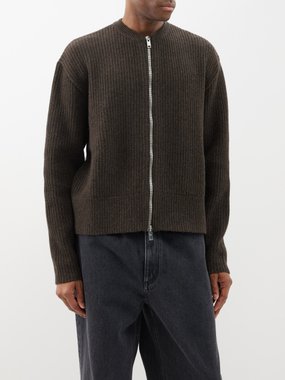 Givenchy Oversized ribbed-knit wool cardigan