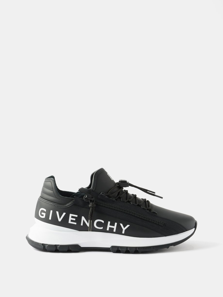 Black Spectre zipped leather trainers | Givenchy | MATCHESFASHION US