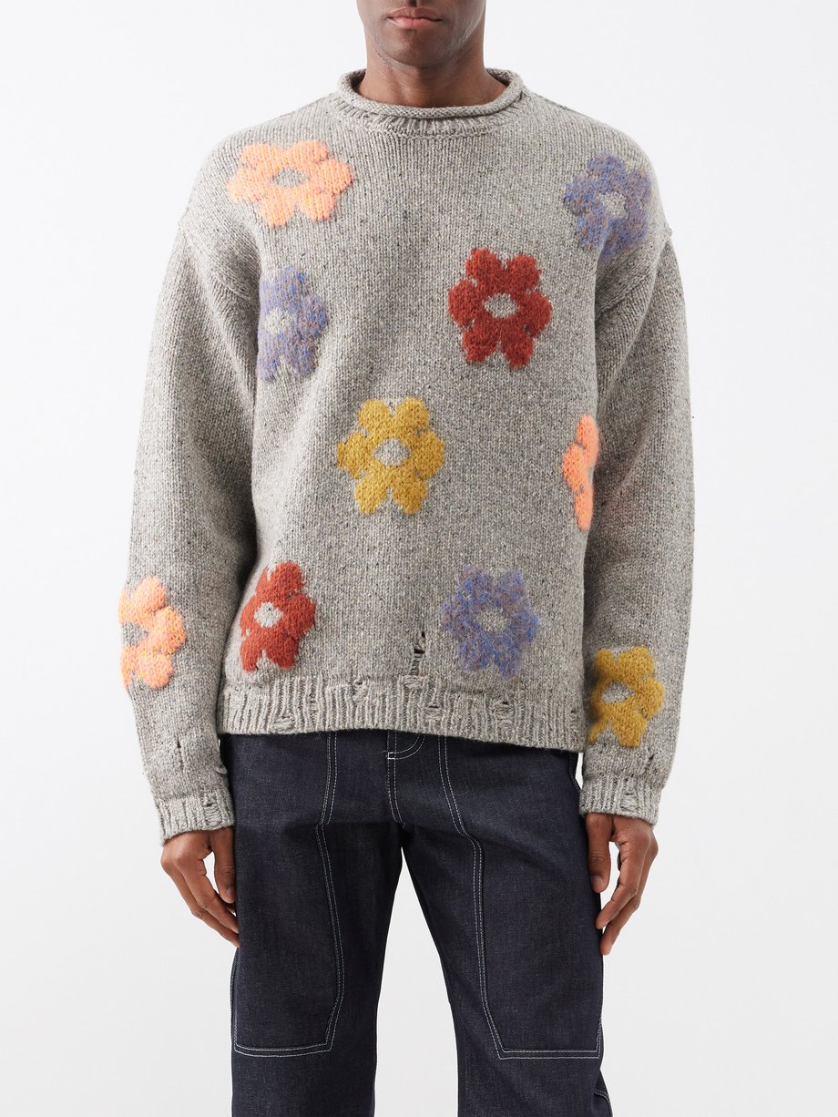 Kilcarra Naive flower wool-blend sweater video