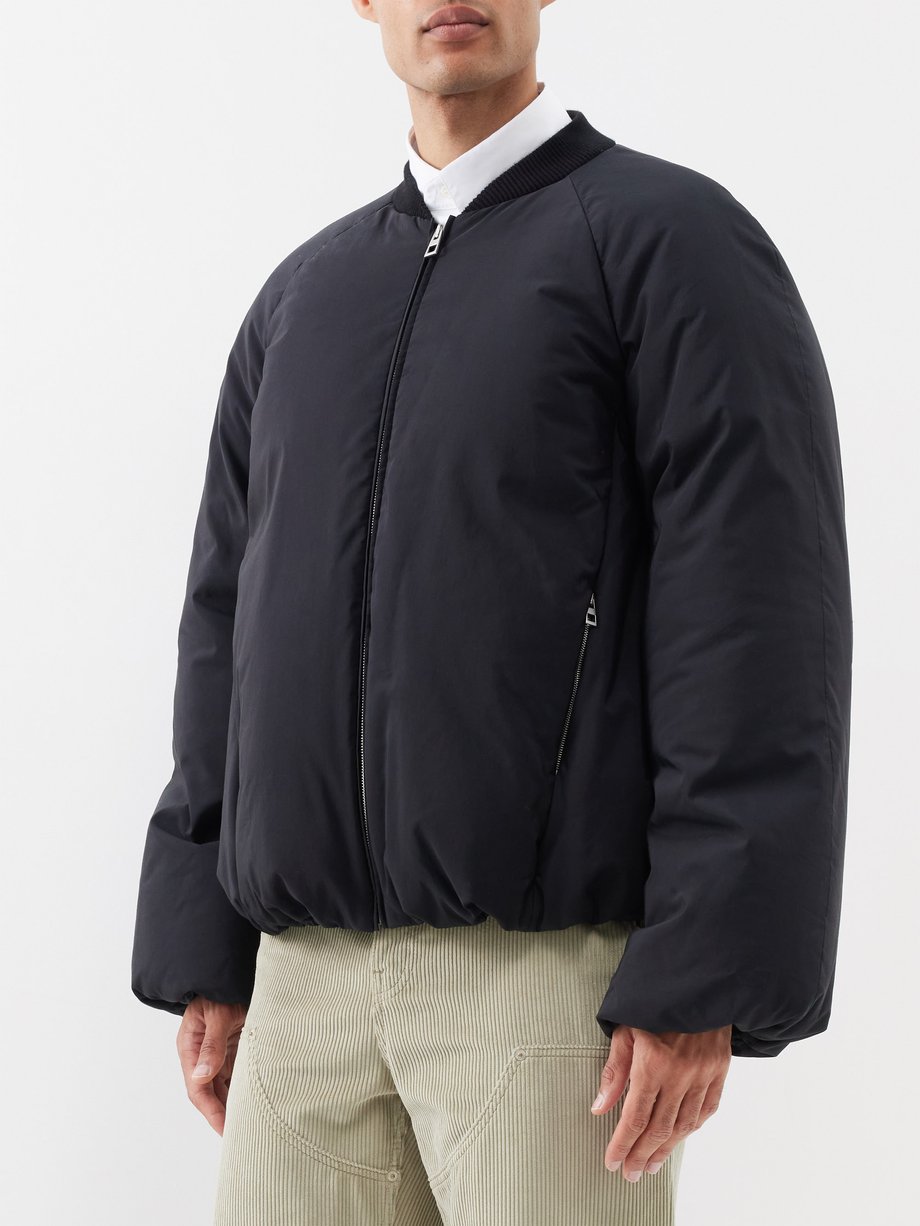 Black Padded cotton-blend bomber jacket | LOEWE | MATCHES UK