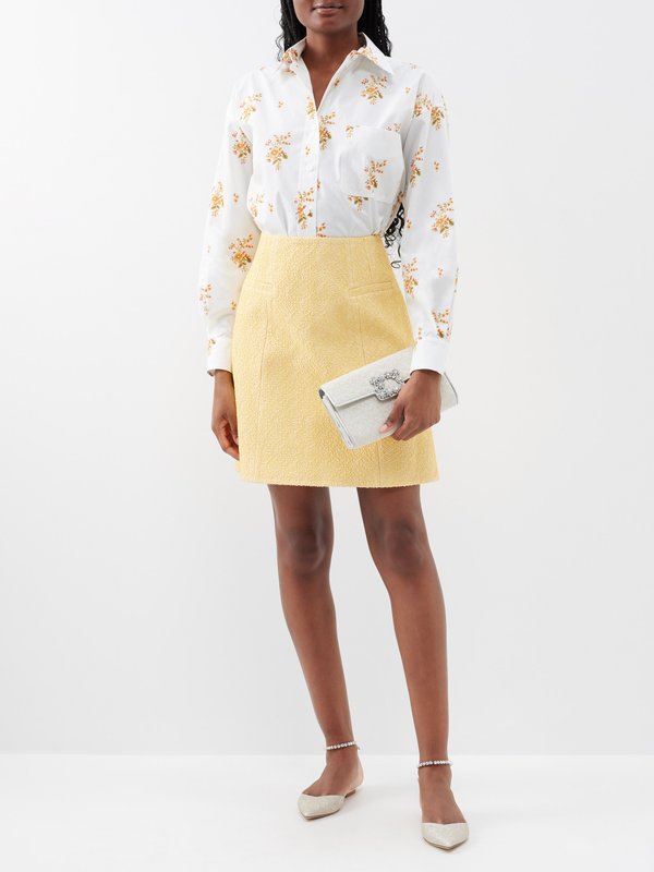 Emilia Wickstead Tuuli cotton-blend bouclé skirt