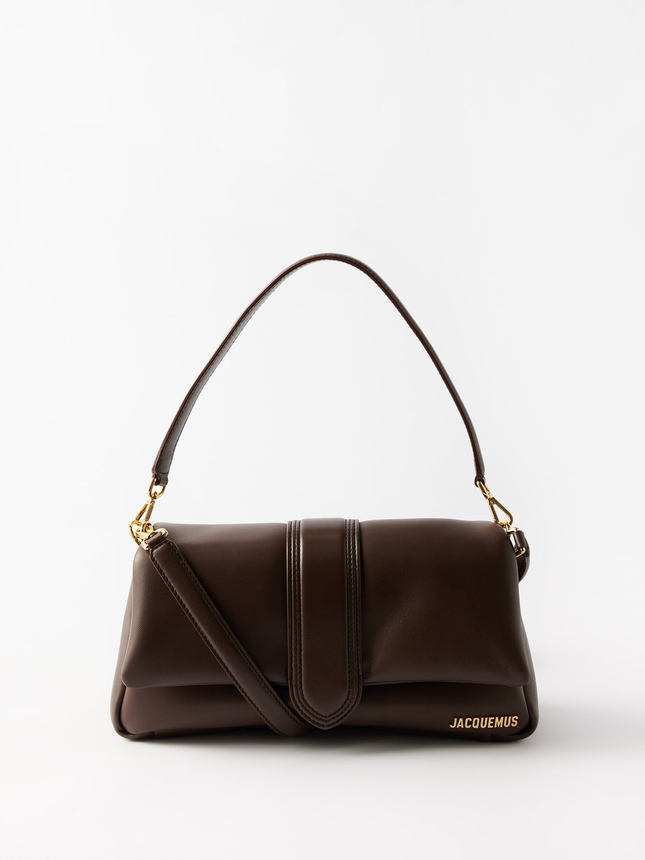 Jacquemus Women's 'Le Bambino Long' Shoulder Bag - Brown - Shoulder Bags