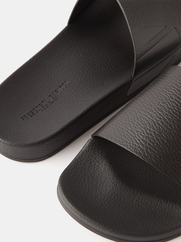 Frescobol Carioca Humberto leather and rubber slides