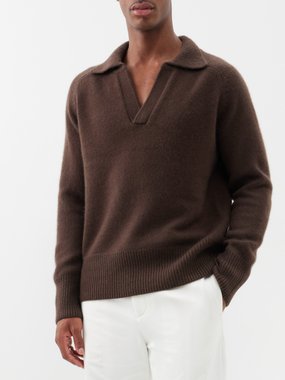 AMIRI Tie-Dyed Intarsia Cashmere Sweater for Men