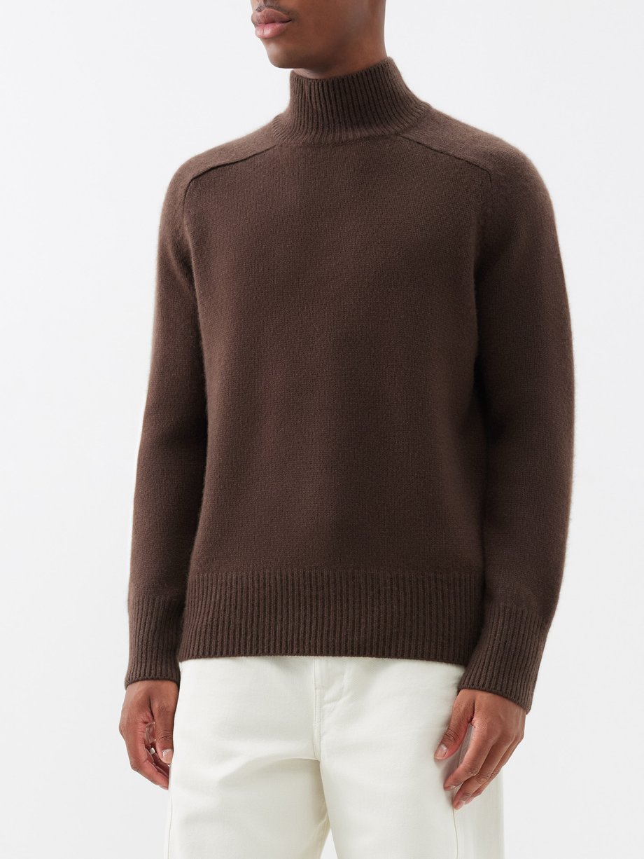 Brown Mr Edith Grove high-neck cashmere sweater | ARCH4 | MATCHES UK