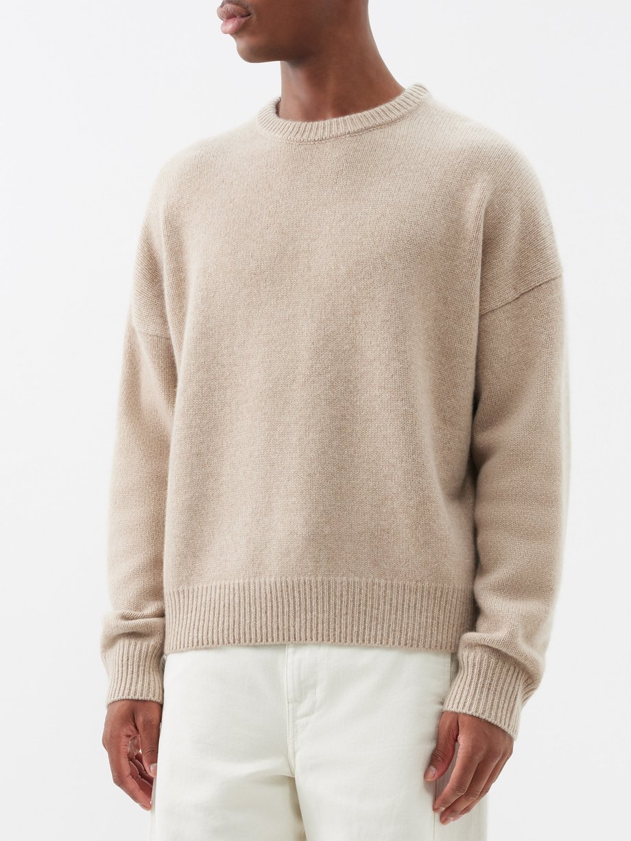 Beige Paddington crew-neck cashmere sweater | ARCH4 | MATCHESFASHION US