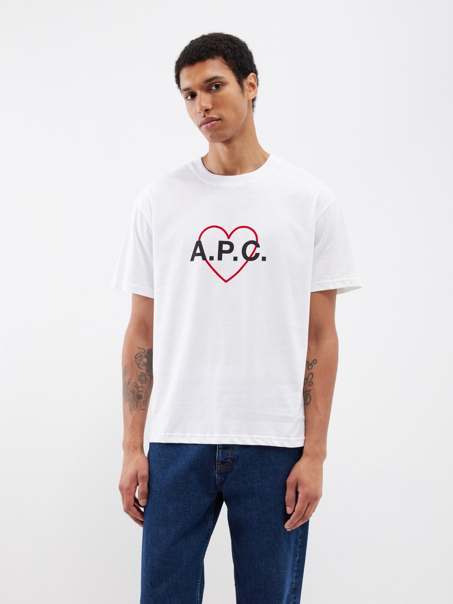 Valentin logo-print organic-cotton T-shirt video