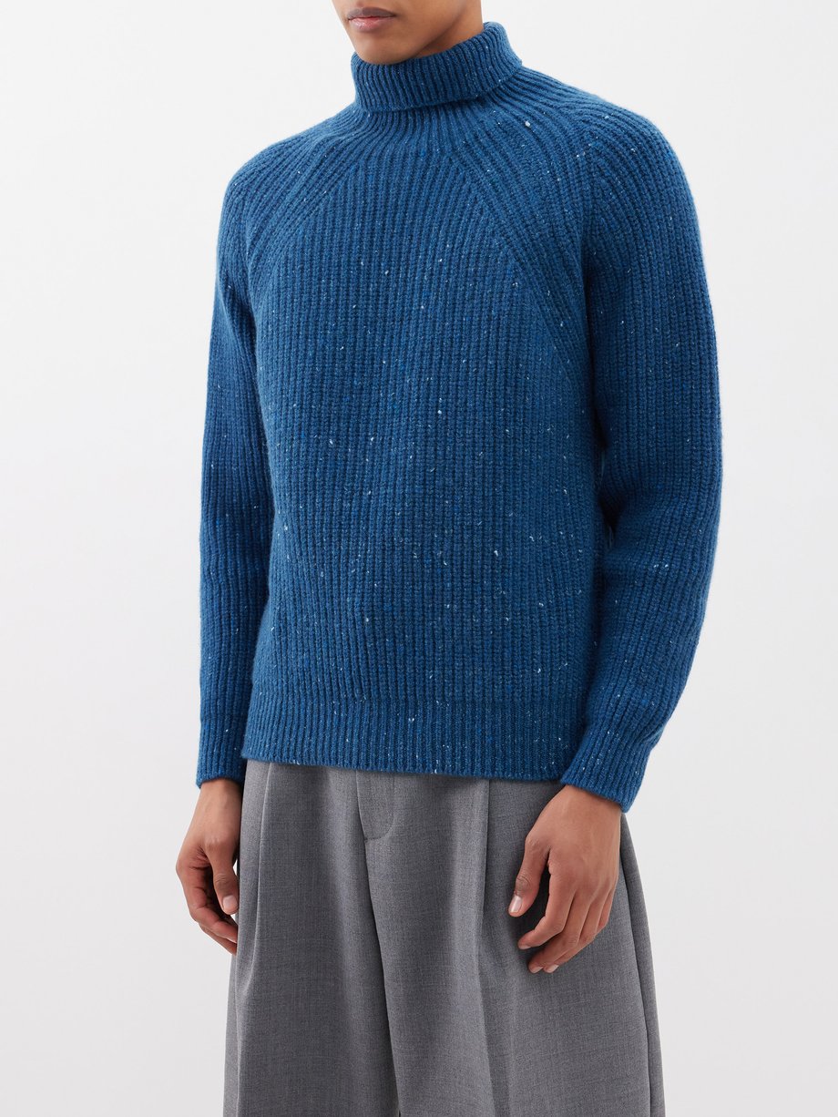 이니스 메인 BLUE Boatbuilder merino-blend roll-neck sweater | 매치스패션, 모던 럭셔리 ...