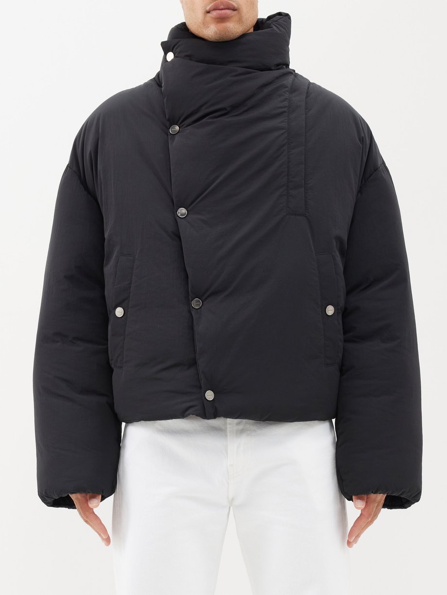 Black Cocoon high-neck padded jacket | Jacquemus | MATCHES UK