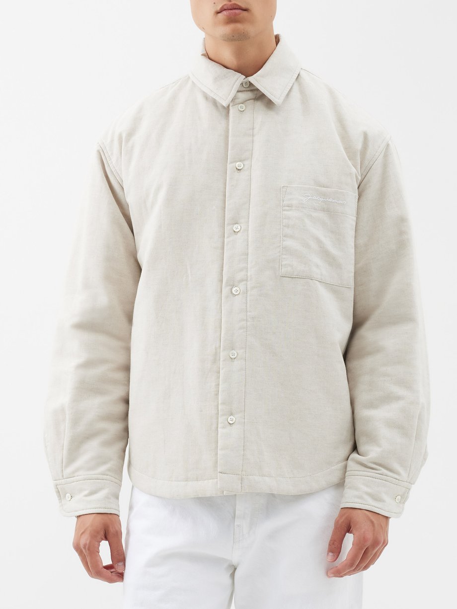 Jacquemus Boulanger padded cotton-blend shirt