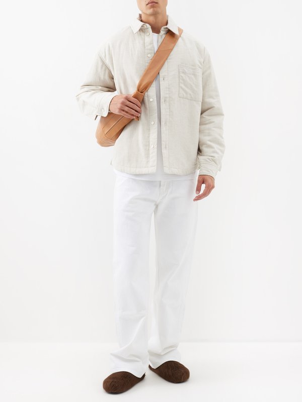 Jacquemus Boulanger padded cotton-blend shirt