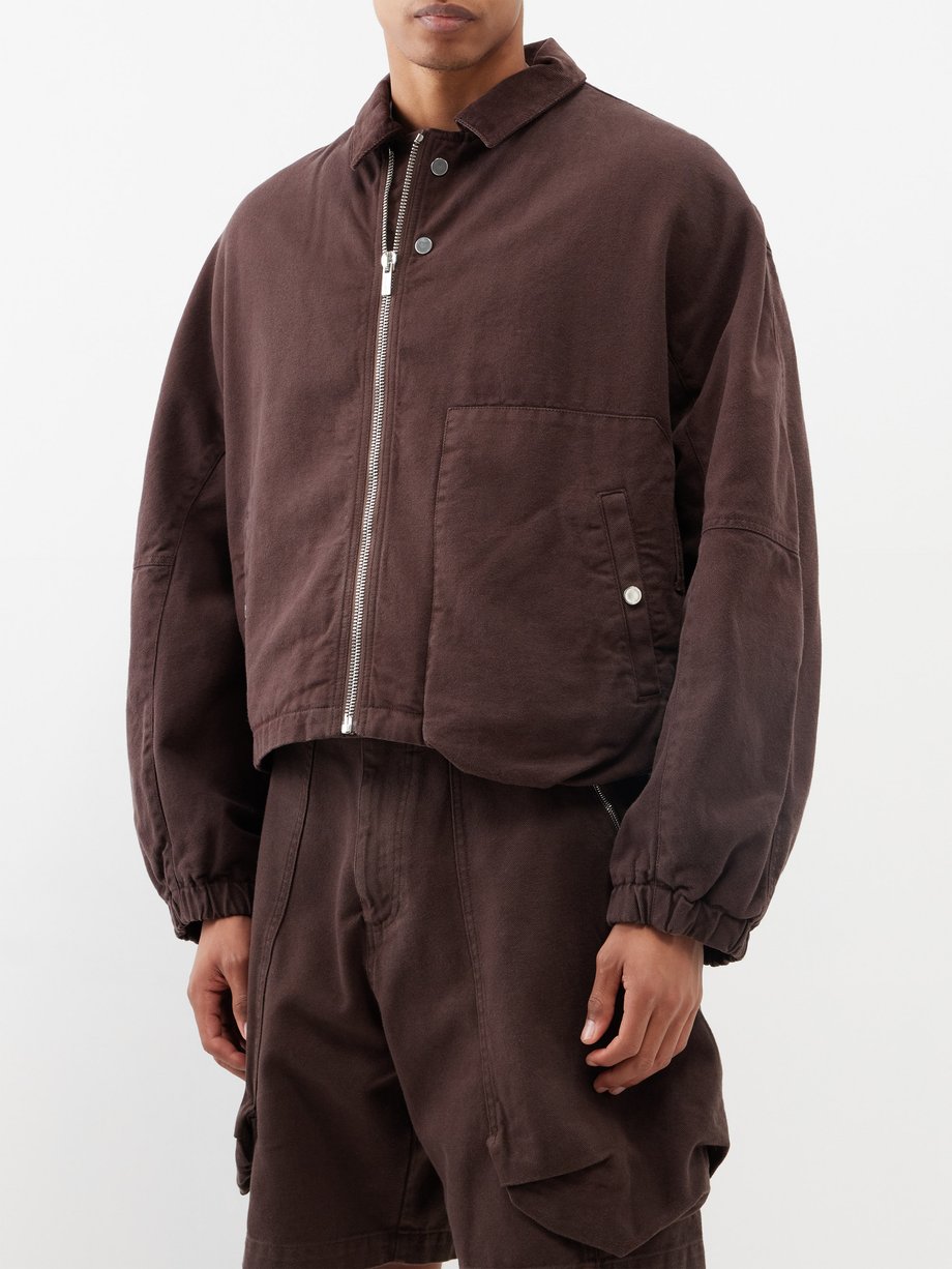 Brown Trivela zipped cotton-canvas jacket | Jacquemus | MATCHESFASHION UK