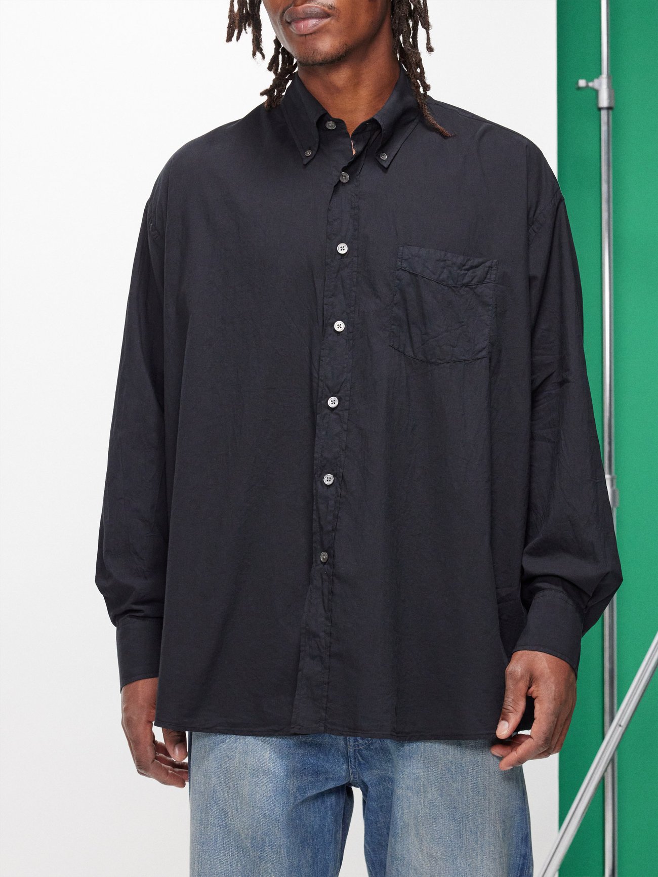 Borrowed BD cotton-voile shirt