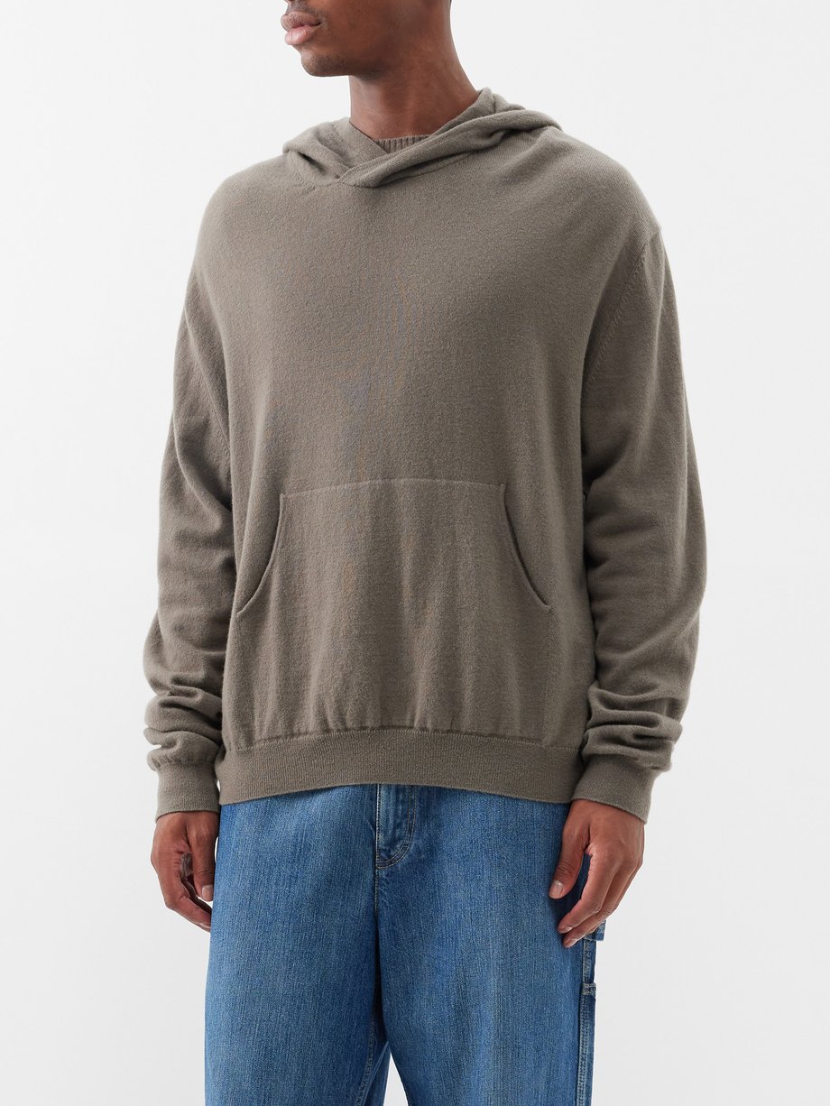 Our Legacy GREY Dropped-shoulder merino hoodie | 매치스패션, 모던 럭셔리 온라인 쇼핑