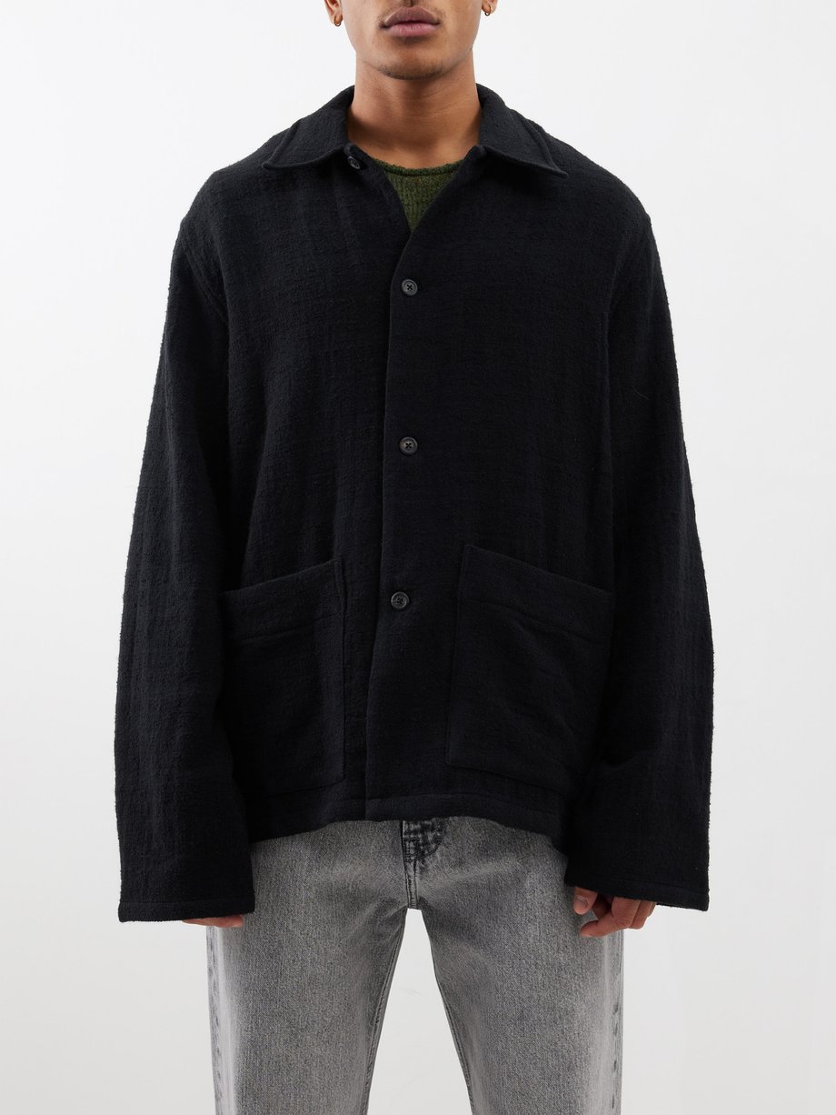 Black Haven knitted overshirt | Our Legacy | MATCHES UK