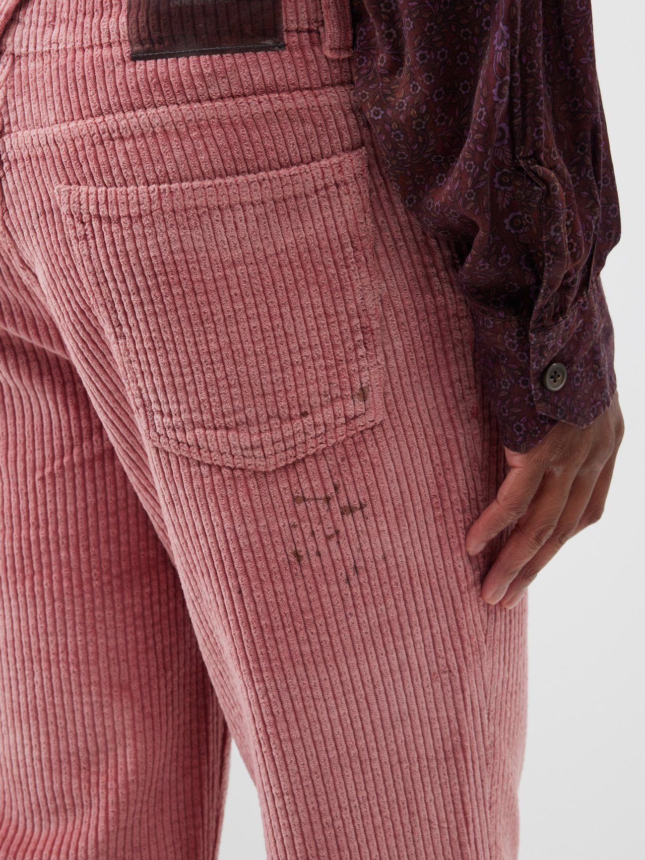 Pink 70s Cut washed cotton-corduroy trousers | Our Legacy