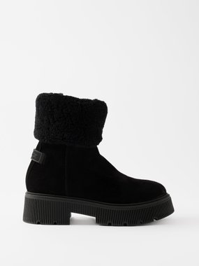 Bogner Turin 2 shearling-trim suede boots