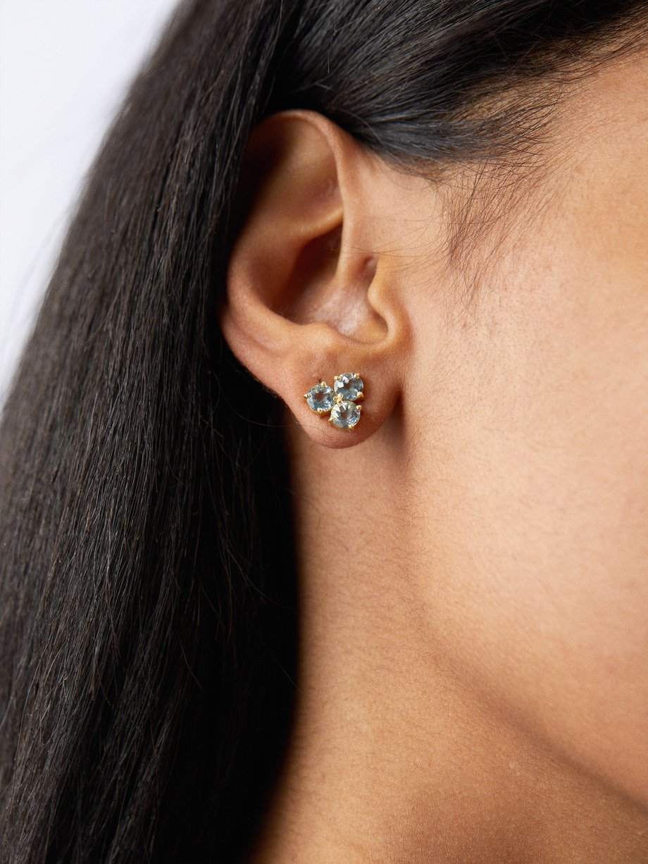 Irene Neuwirth Aquamarine & 18kt gold earrings