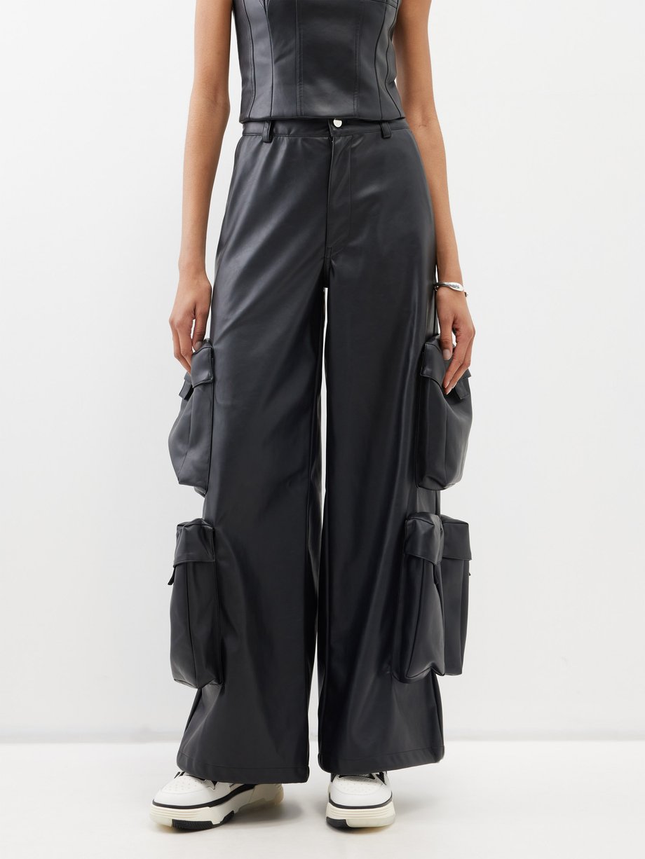 Satin Pleated Cargo Trousers | Gap Factory