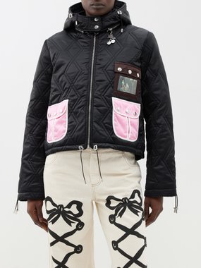 Chopova Lowena Frosty contrast-pocket quilted padded jacket