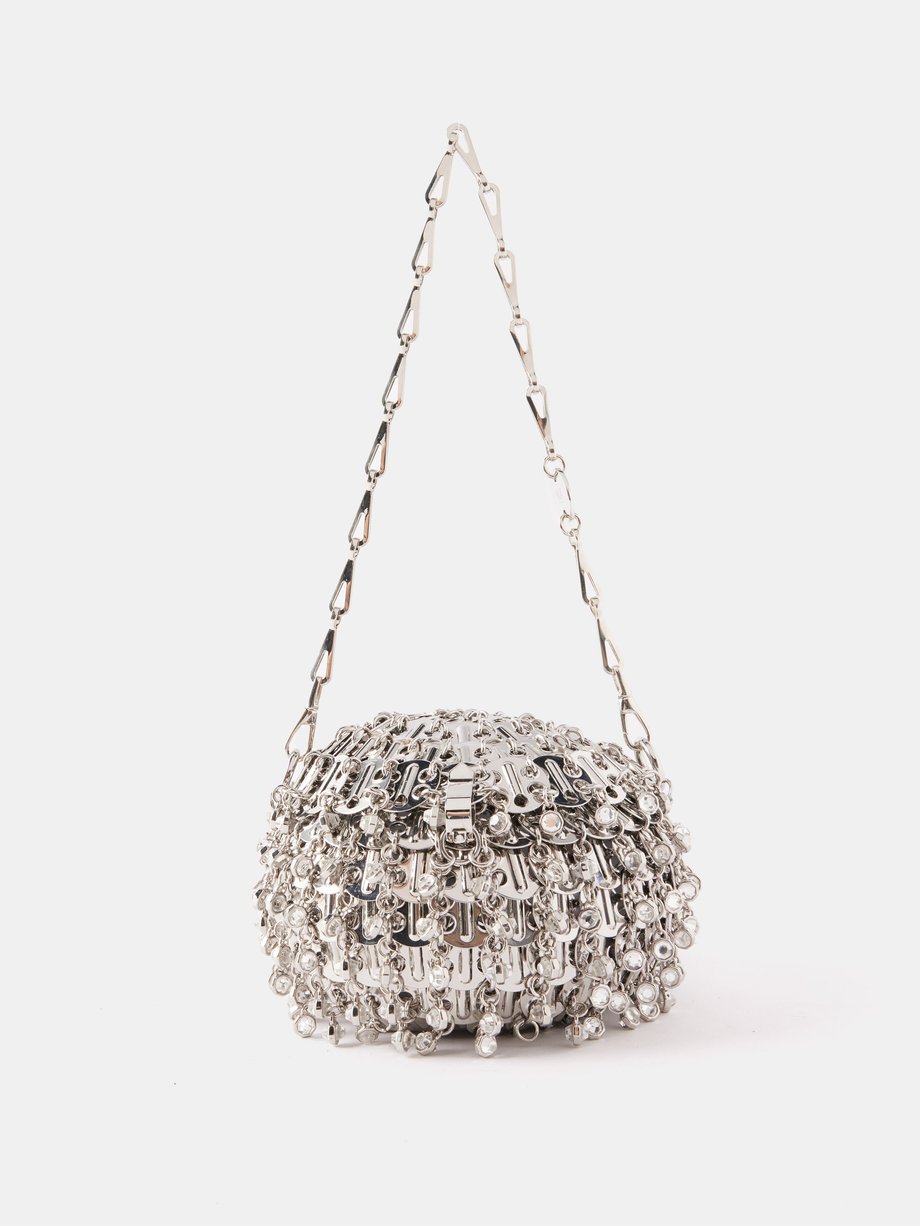 Silver 1969 sphere small crystal & chainmail handbag | Rabanne ...