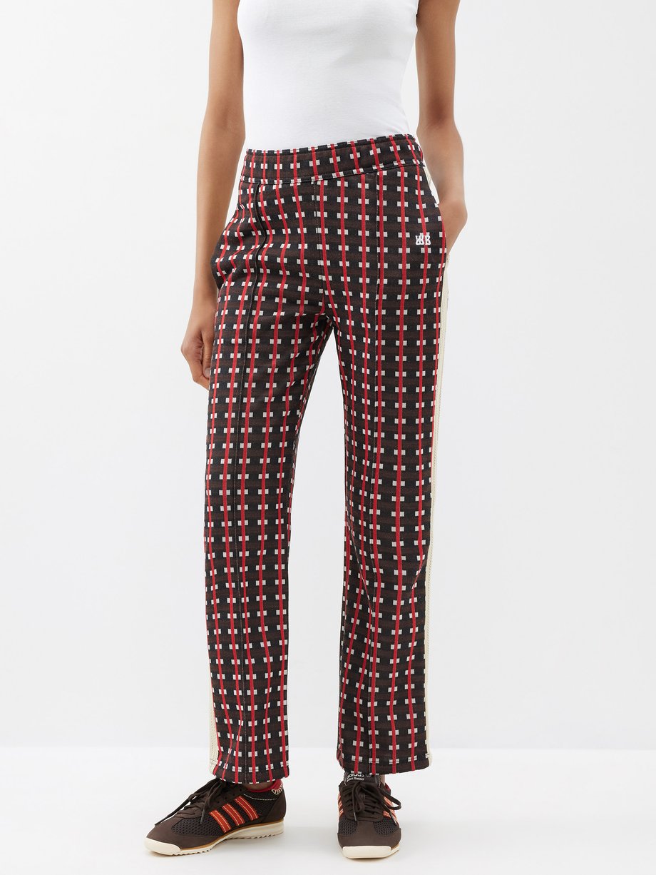 Red Power geometric-jacquard track pants | Wales Bonner | MATCHESFASHION US