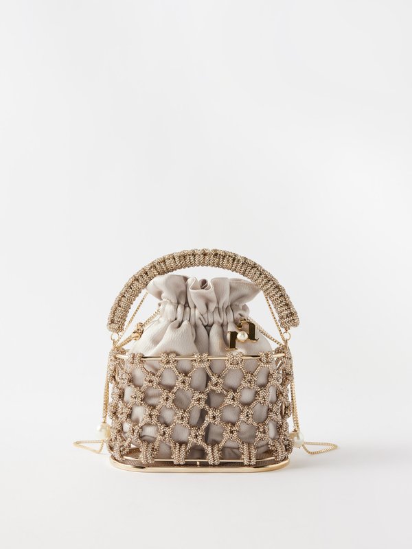 Rosantica (Rosantica ) Holli Nodi mini crystal-embellished satin handbag
