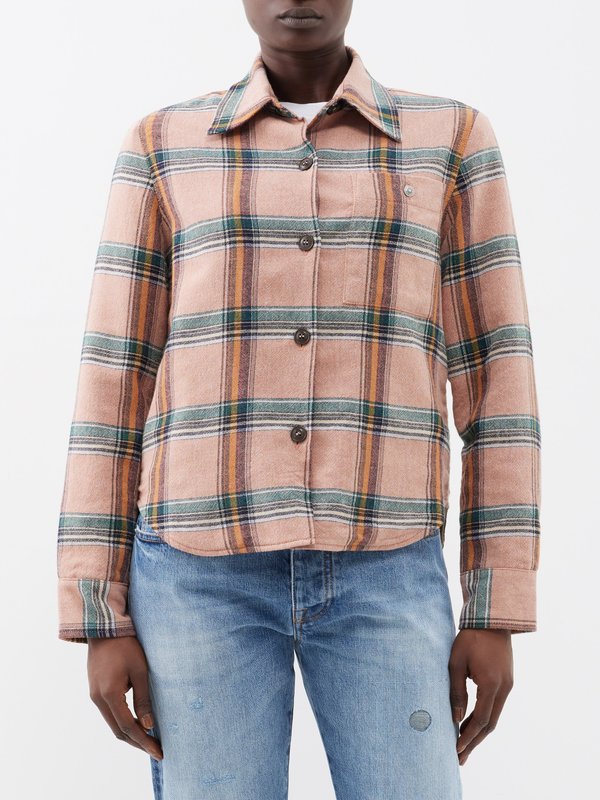 Fortela April checked flannel overshirt
