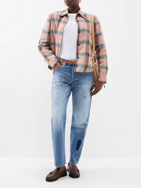 Fortela April checked flannel overshirt