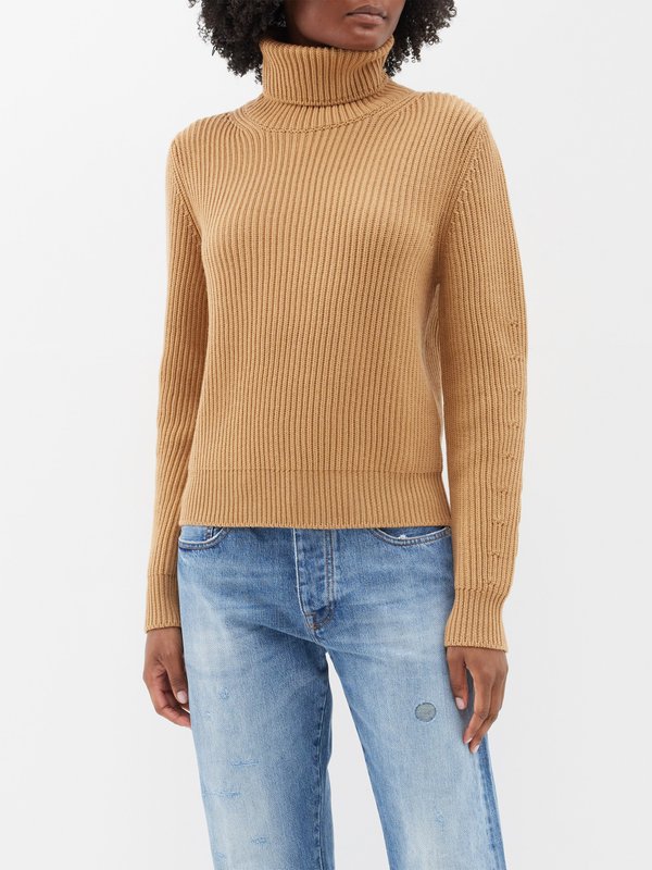 Fortela Leona ribbed-knit wool roll-neck sweater