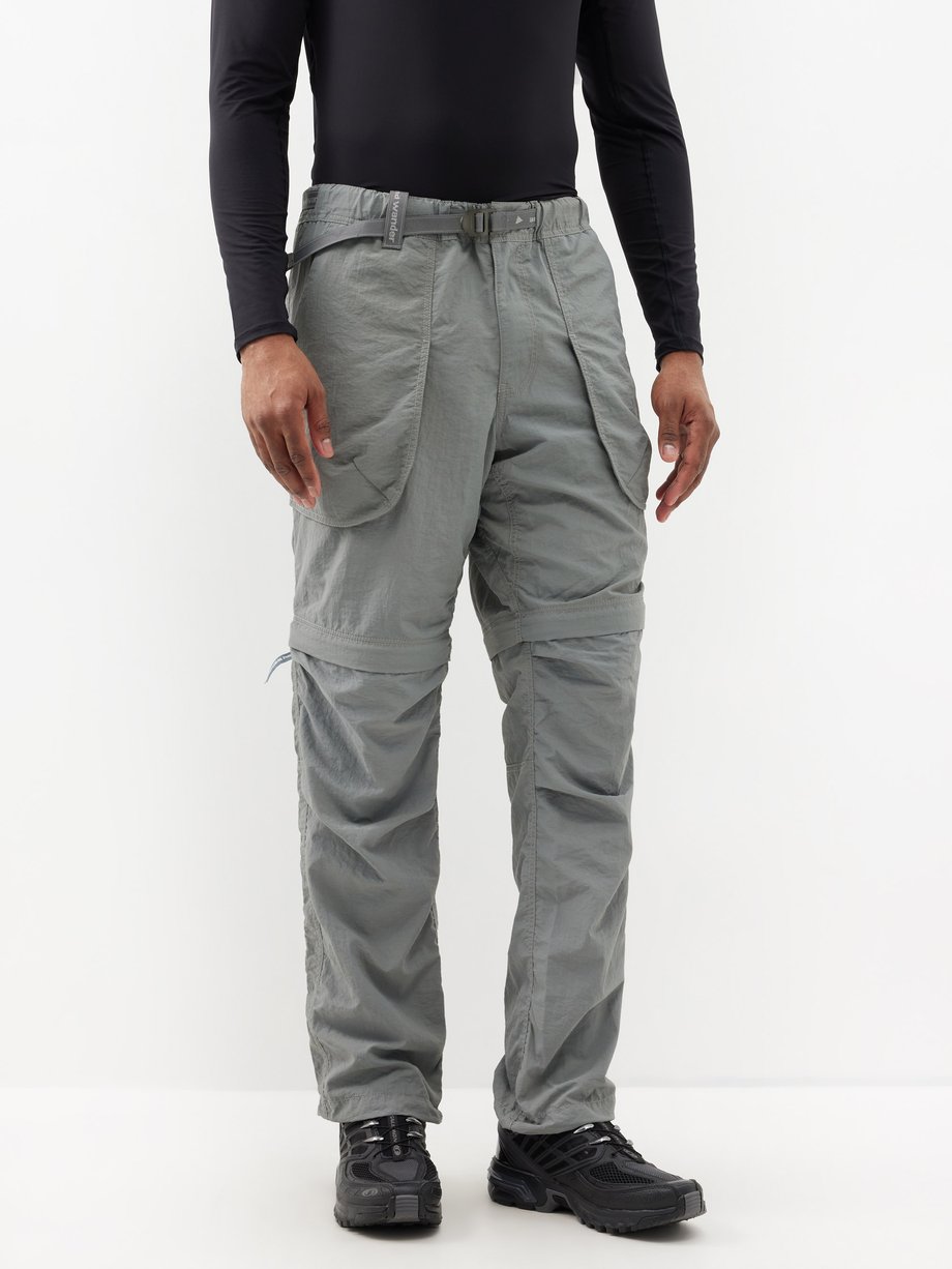 Grey Two-way nylon-taffeta trousers | And Wander | MATCHESFASHION US