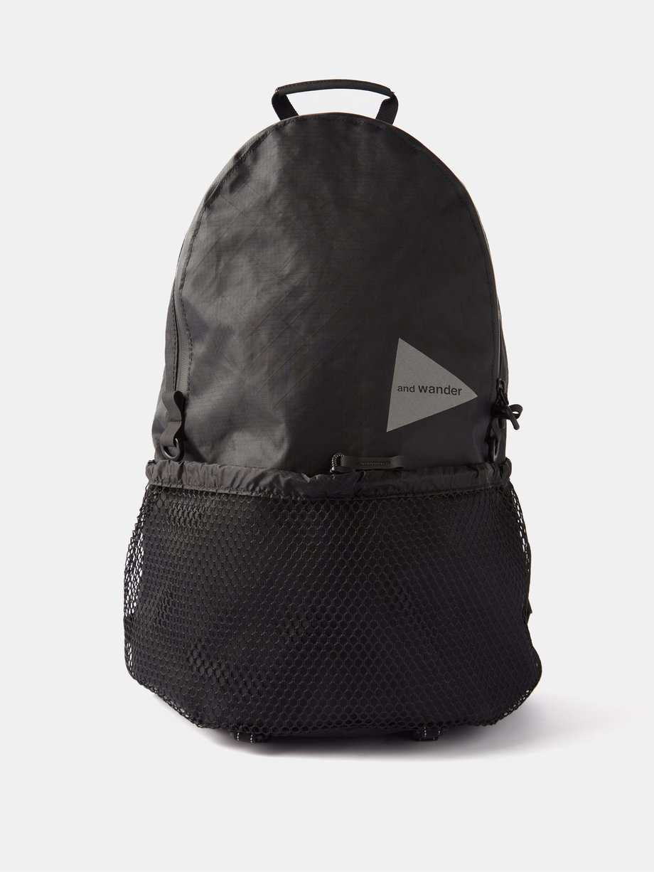 Black Ecopak 20L recycled-ripstop backpack | And Wander