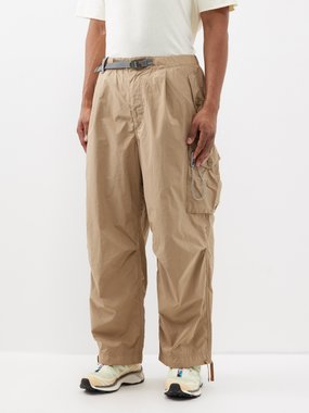 And Wander Oversized ripstop cargo trousers