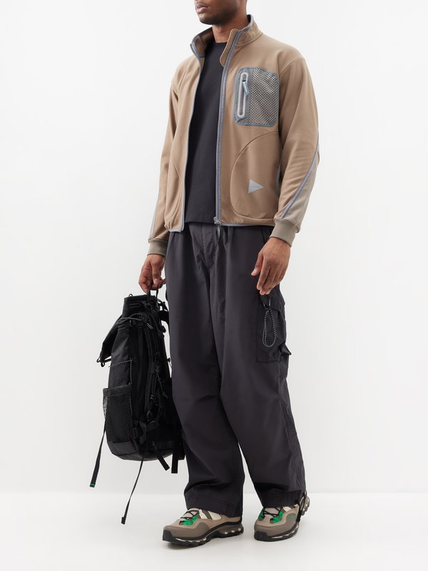 And Wander Oversized ripstop cargo trousers
