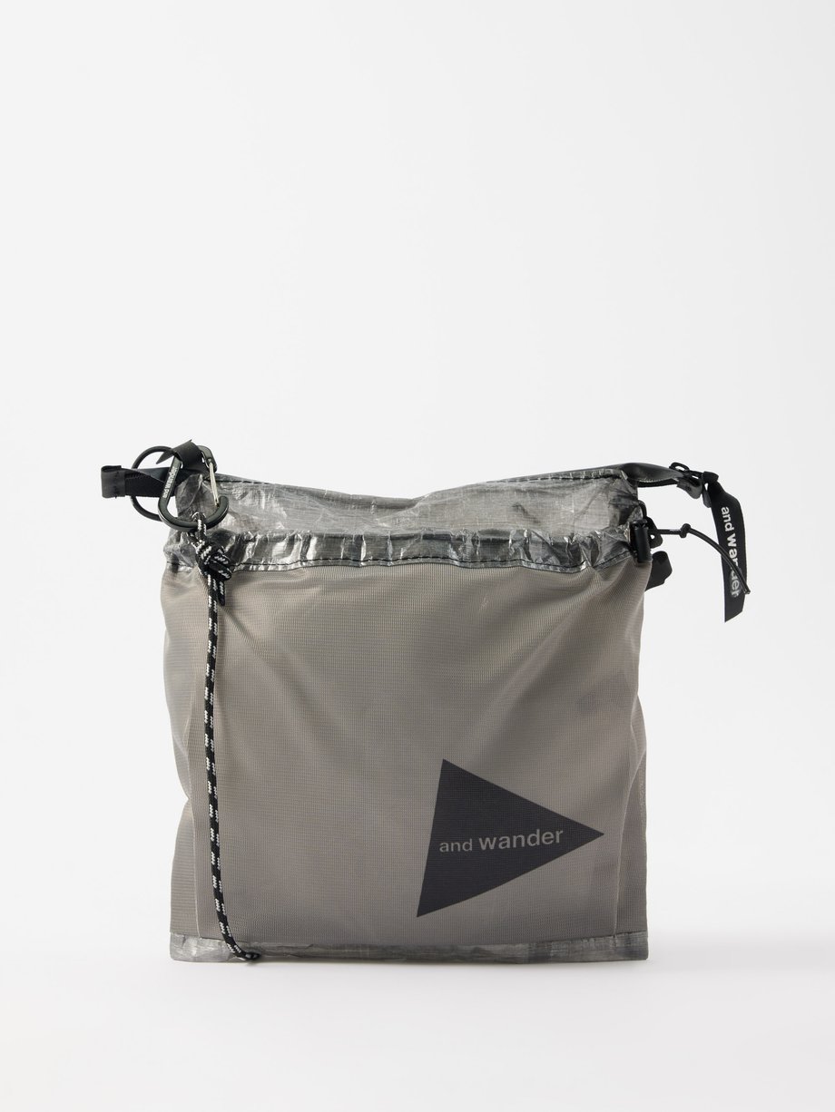 Grey Dyneema Sacooche technical cross-body bag | And Wander | MATCHES UK
