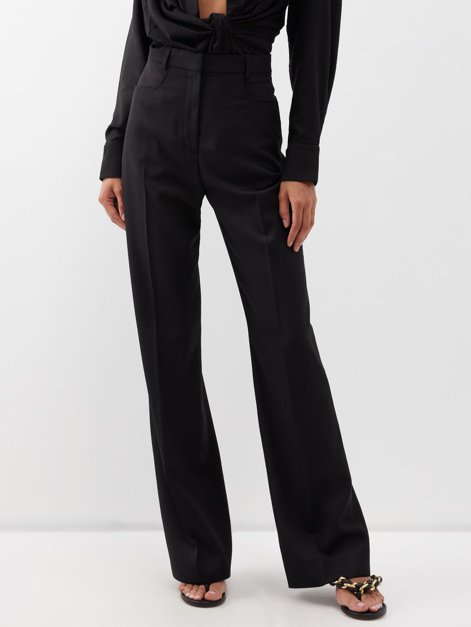 Black Sauge high-rise wool-canvas trousers | Jacquemus | MATCHESFASHION US