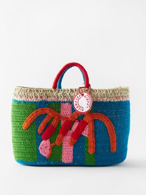 Cala Bamboo Handle Crochet Bag