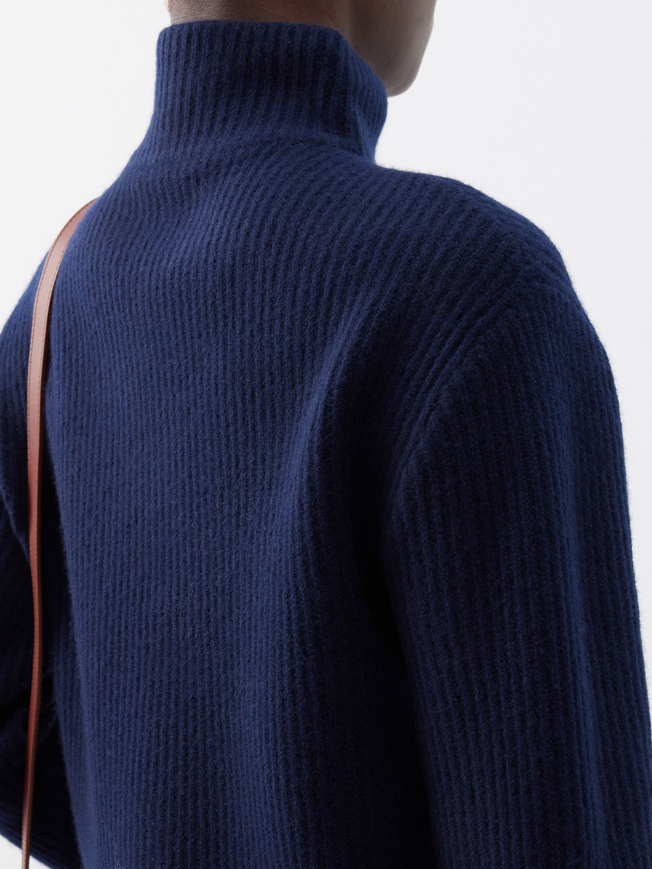 ribbed-knit MATCHESFASHION Navy A.P.C. Ilona US | sweater half-zip wool |
