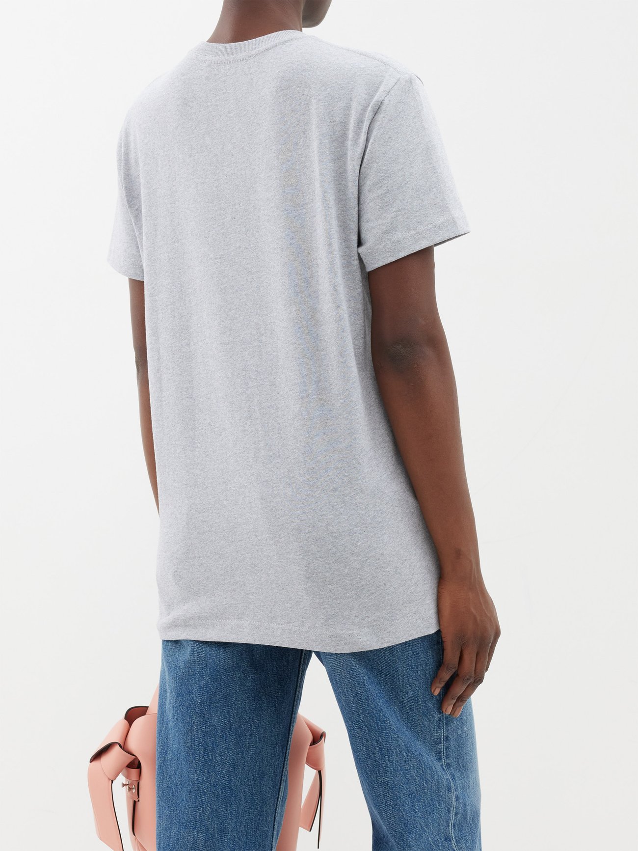 Grey X JW Anderson anchor-print organic-cotton T-shirt | A.P.C.
