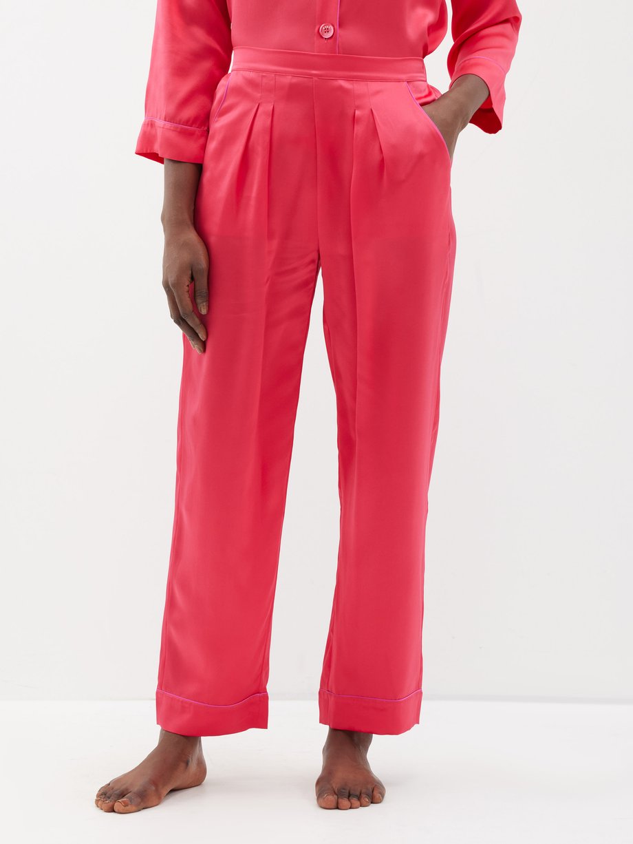 Pink Mondain silk-satin pyjama trousers | Eres | MATCHESFASHION UK