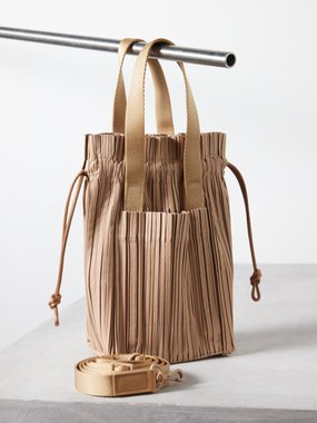 Pleats Please Issey Miyake Pleats small technical-pleated tote bag