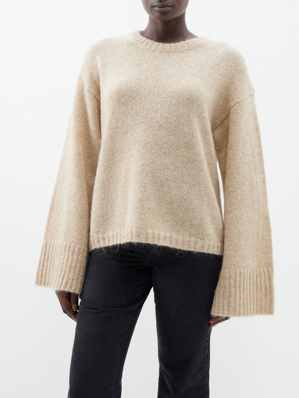 Cierra flared sleeve wool mohair sweater video