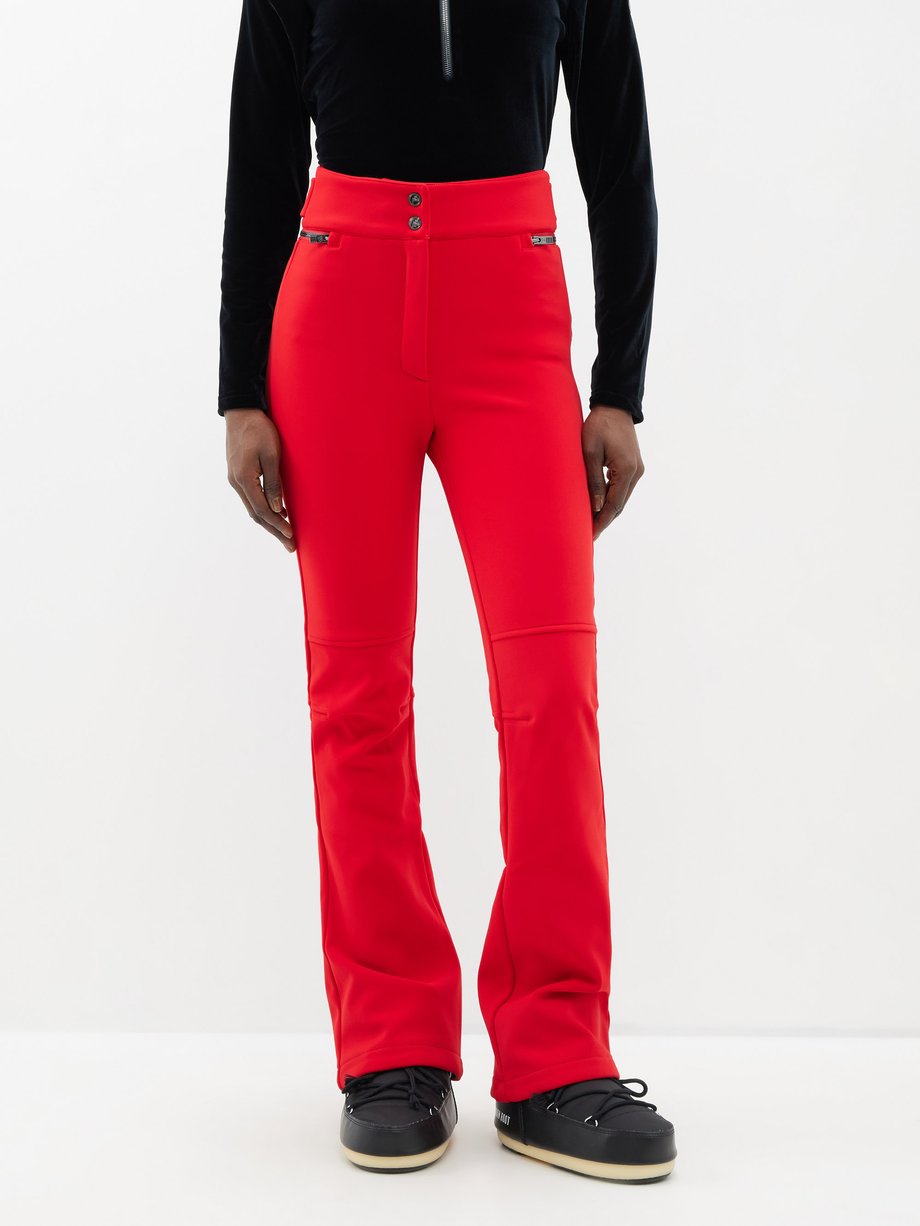 Red Elancia II softshell ski trousers | Fusalp | MATCHES UK