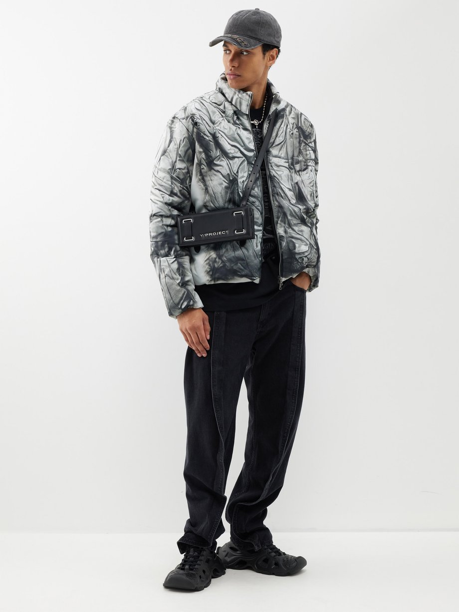 Grey Compact-print shell jacket | Y/Project | MATCHES UK