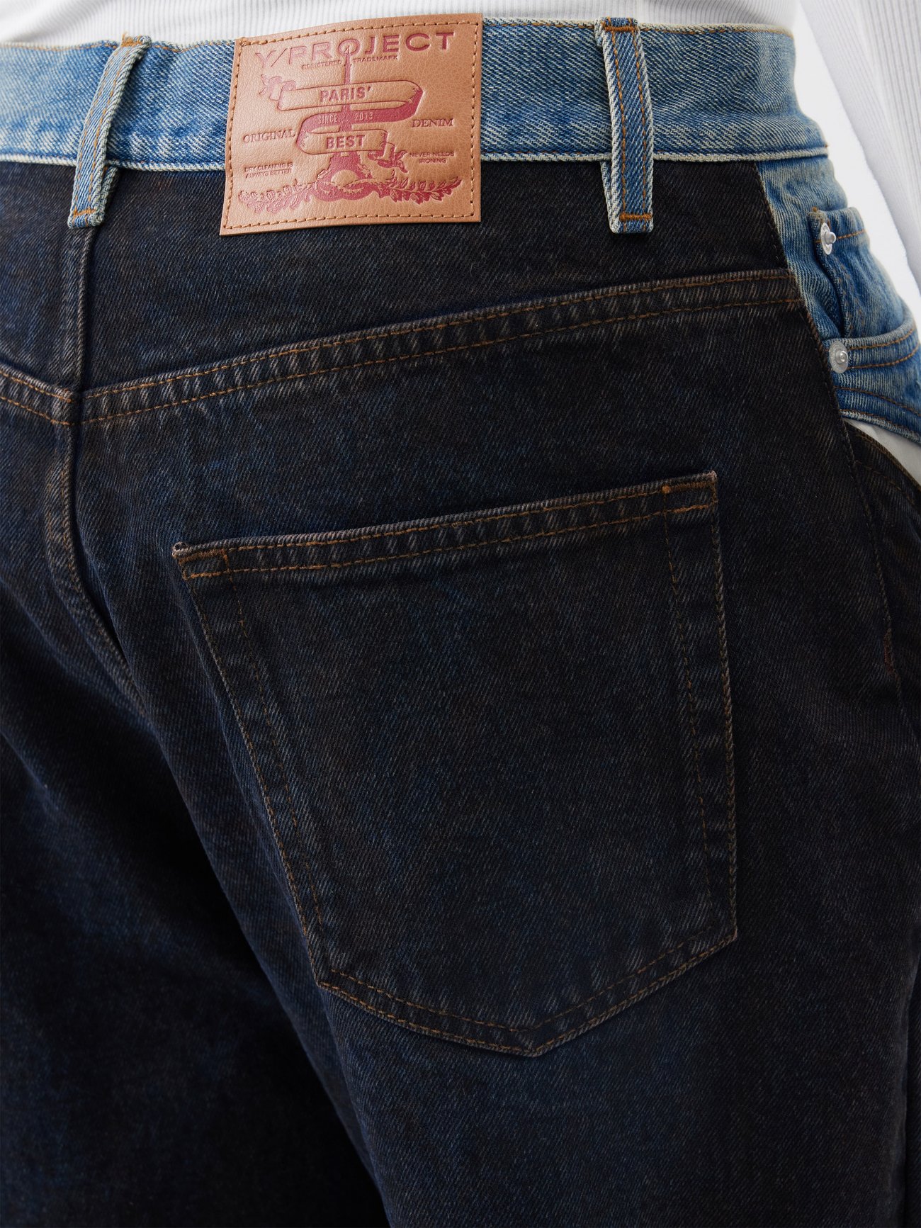 Blue Cutout wide-leg jeans | Y/Project | MATCHESFASHION US